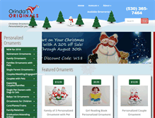 Tablet Screenshot of orindaschristmasornaments.com